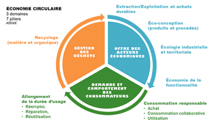 schema economie circulaire de l'ademe