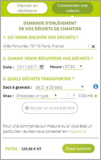 interface collecte en ligne ecodrop