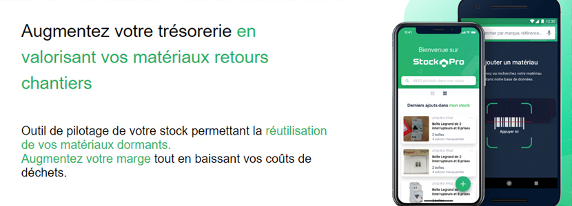 You are currently viewing [La recommandation Ecodrop] Gagnez de l’argent en ré-utilisant vos matériaux retours chantiers avec StockPro